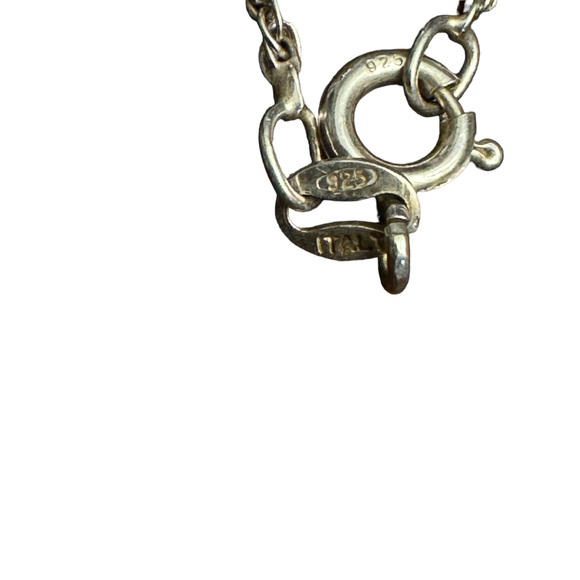 Beautiful Opalite Amethyst Sterling Silver 925 Pendant Necklace - Picture 9 of 14